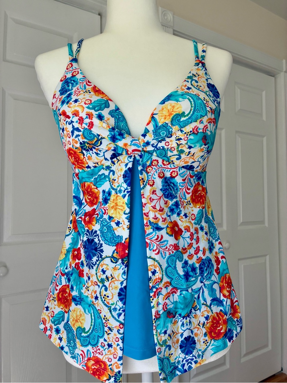 Sol Collective Bright Turquoise Swim Top